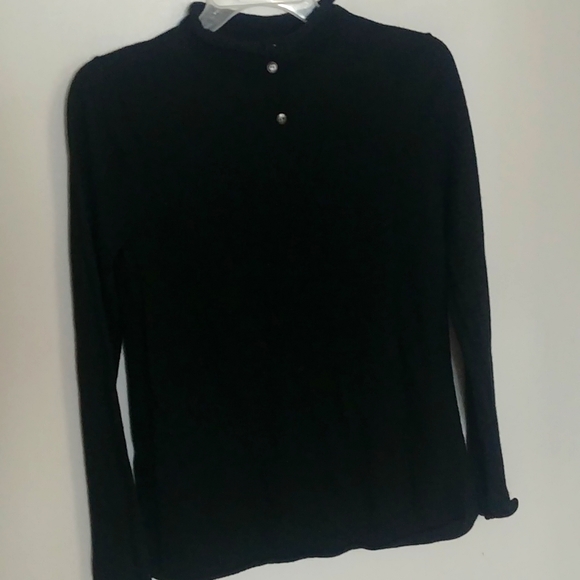 100% Extra Fine Merino Wool Back Long Sleeve Ladies Sweater - Picture 2 of 5